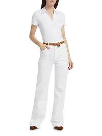 Crosbie Slim Wide-Leg Jeans