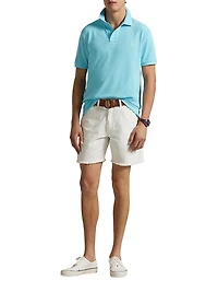 Custom-Slim-Fit Mesh Polo Shirt