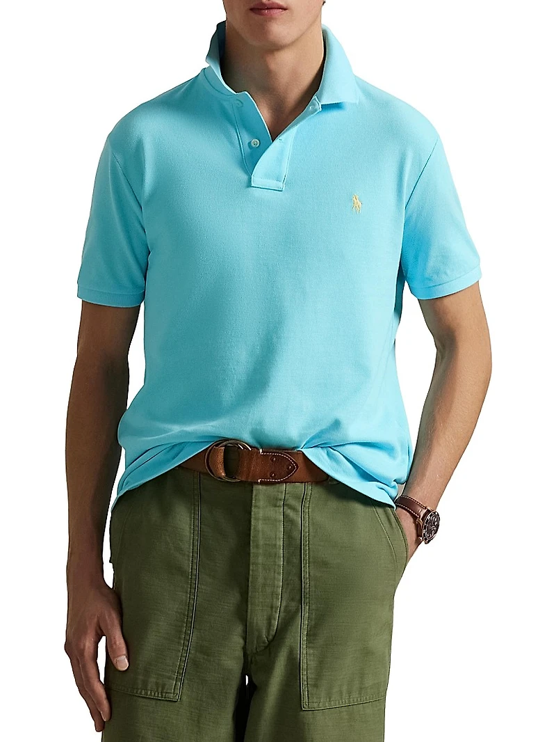 Classic-Fit Mesh Polo Shirt