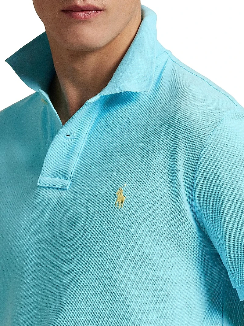 Classic-Fit Mesh Polo Shirt