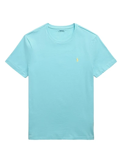 Custom-Slim-Fit Jersey Crewneck T-Shirt