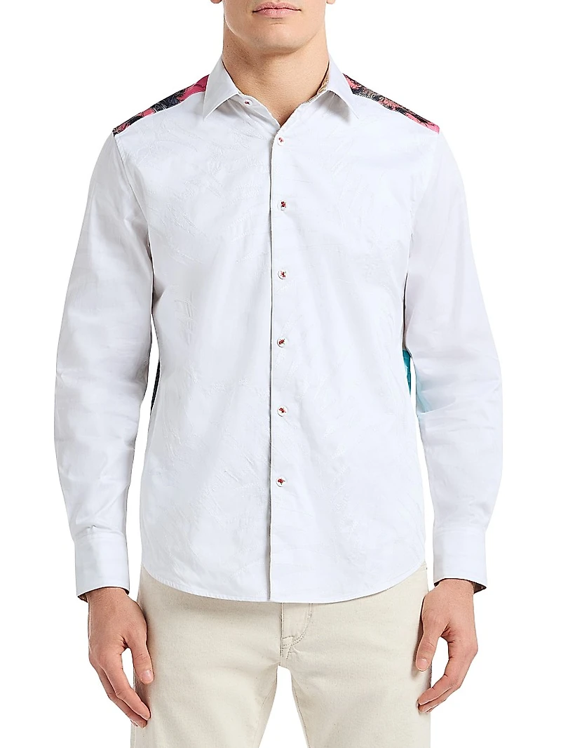 Boulevard Graphic Cotton Shirt
