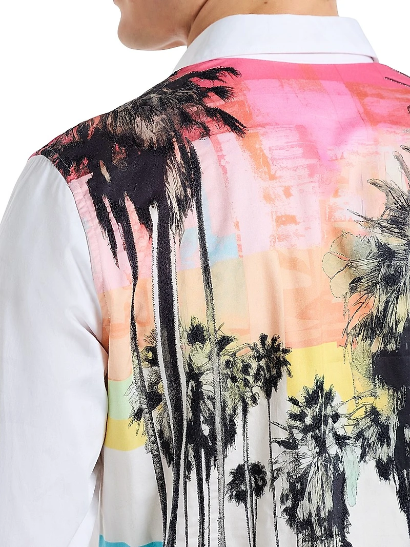 Boulevard Graphic Cotton Shirt