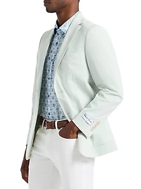 Rayburn Stretch-Cotton Single-Breasted Blazer