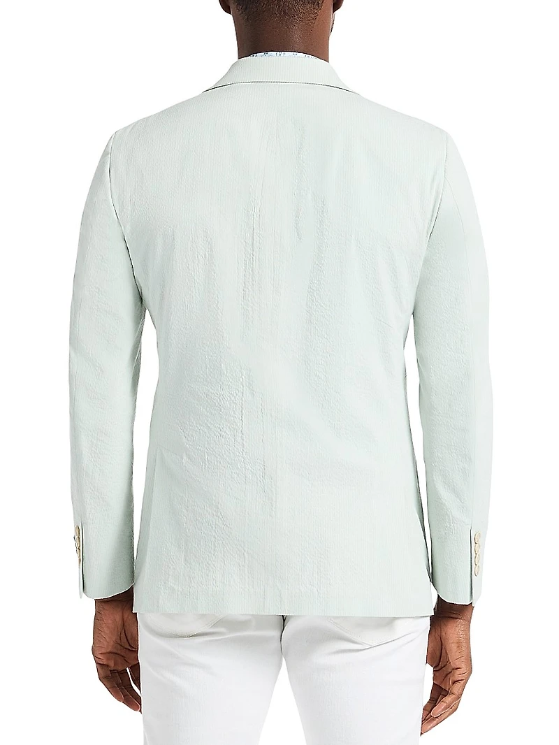 Rayburn Stretch-Cotton Single-Breasted Blazer