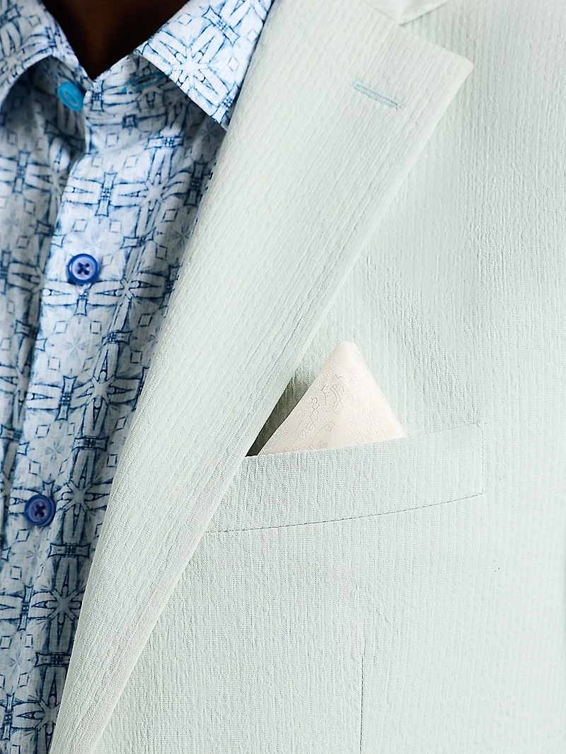 Rayburn Stretch-Cotton Single-Breasted Blazer