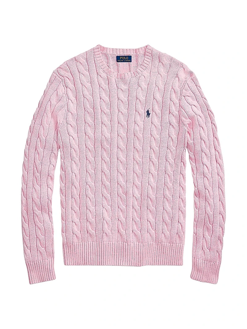 Cable-Knit Cotton Sweater