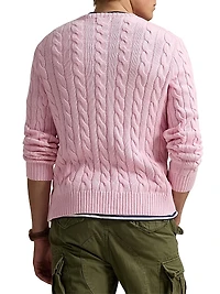 Cable-Knit Cotton Sweater