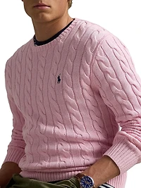 Cable-Knit Cotton Sweater