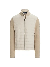 Hybrid Linen Full-Zip Sweater