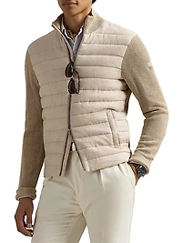 Hybrid Linen Full-Zip Sweater