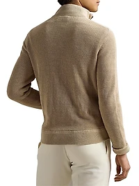 Hybrid Linen Full-Zip Sweater