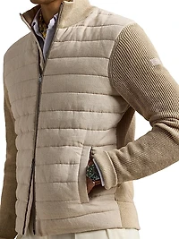 Hybrid Linen Full-Zip Sweater
