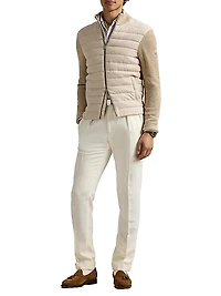 Hybrid Linen Full-Zip Sweater