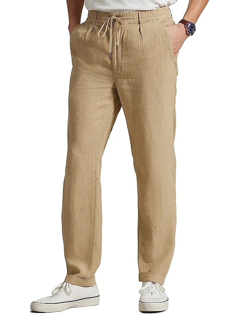 Polo Prepster Slim Tapered Linen Pants