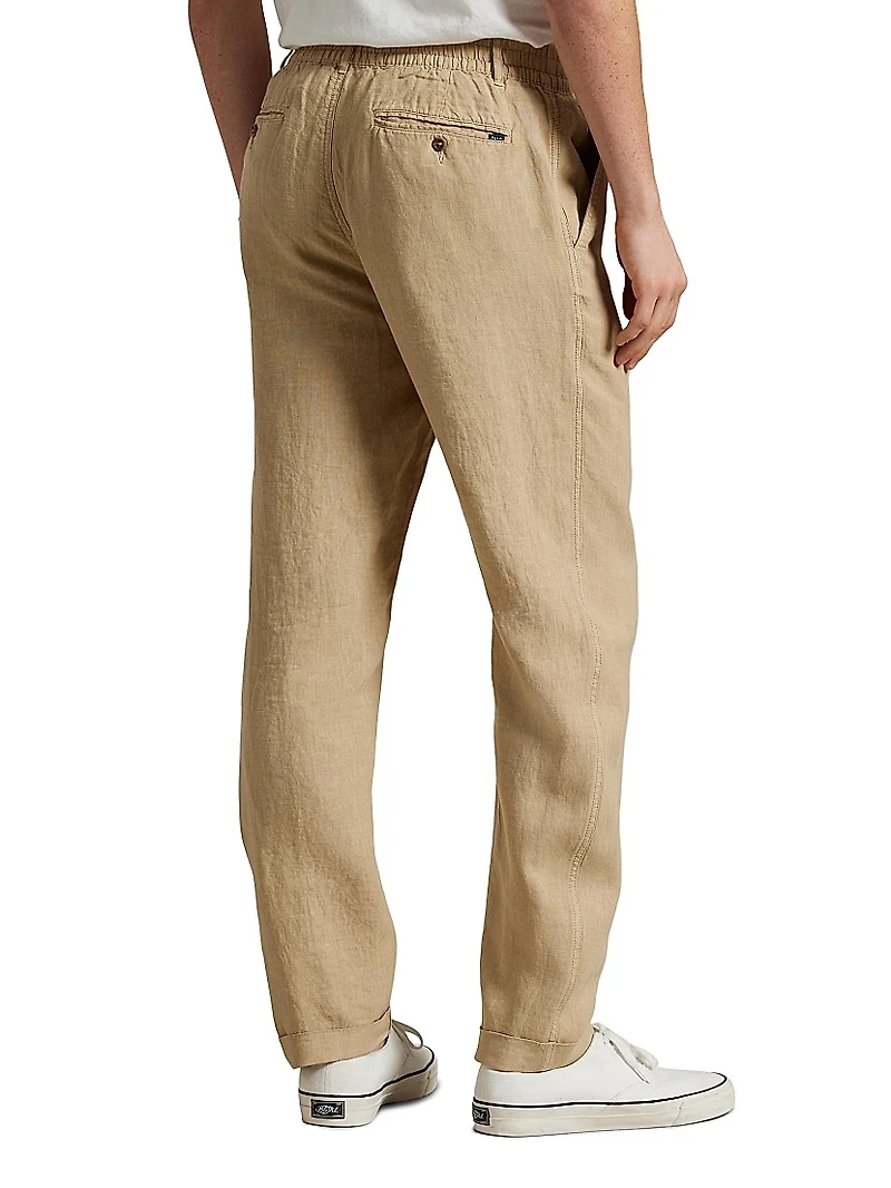 Polo Prepster Slim Tapered Linen Pants