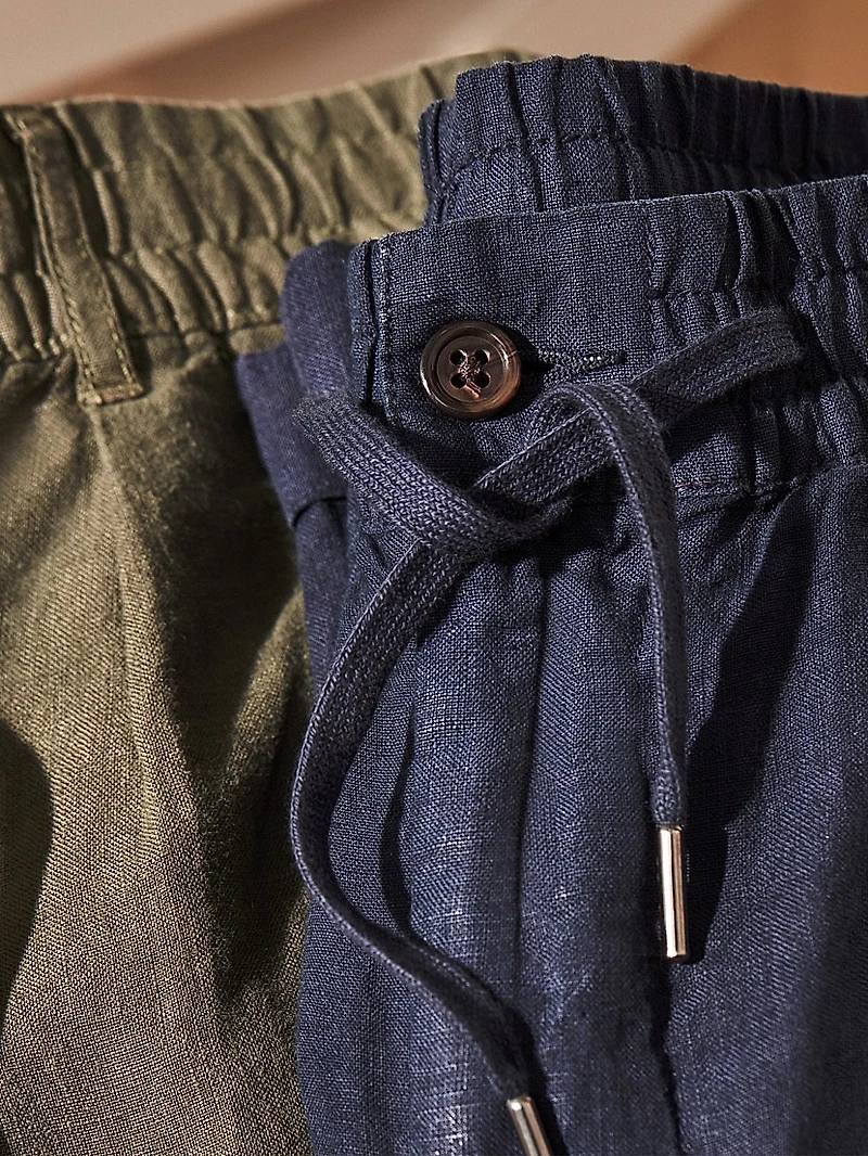 Polo Prepster Slim Tapered Linen Pants