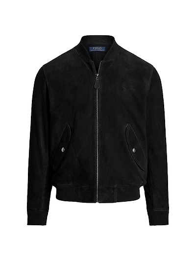 Suede Bomber Jacket