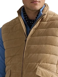 Quilted Suede Vest