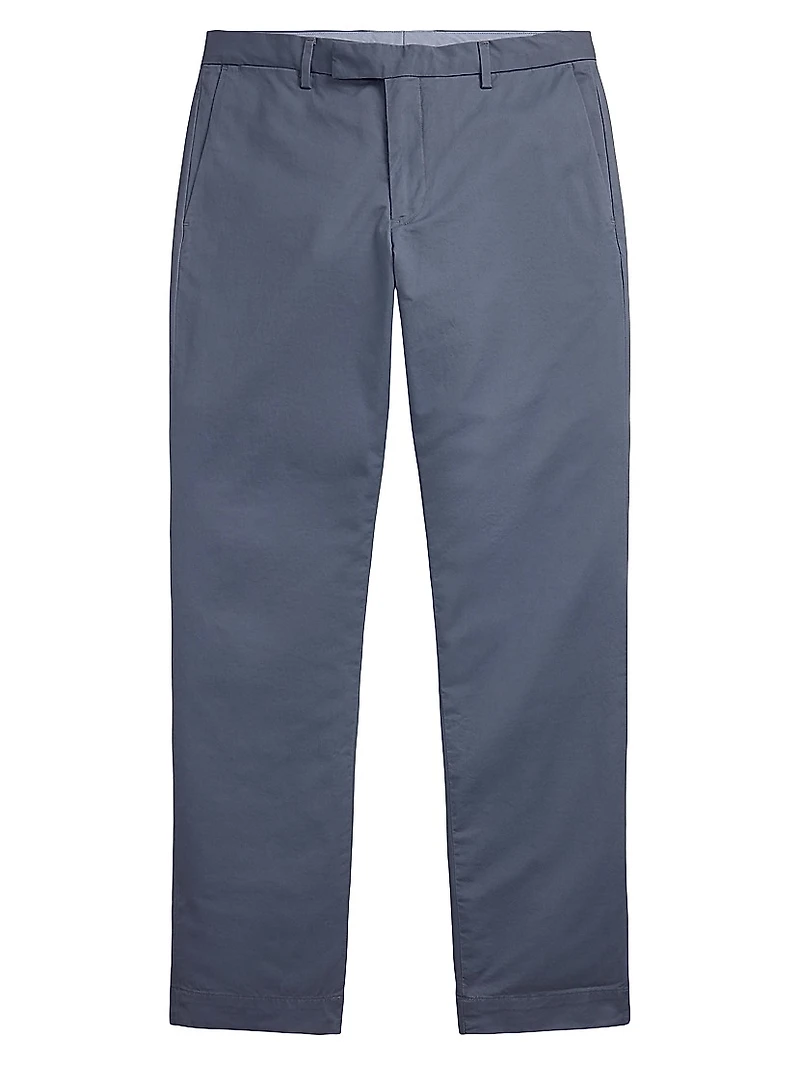 Stretch Straight-Leg Chino Pants