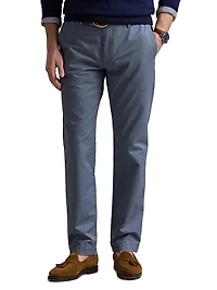 Stretch Straight-Leg Chino Pants