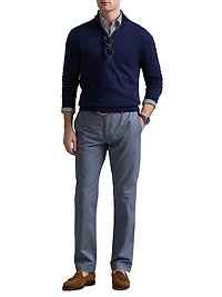 Stretch Straight-Leg Chino Pants
