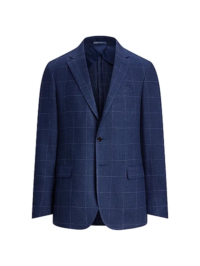 Tailored Windowpane Sport Coat