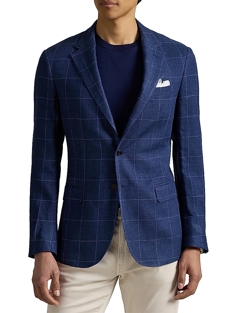 Tailored Windowpane Sport Coat