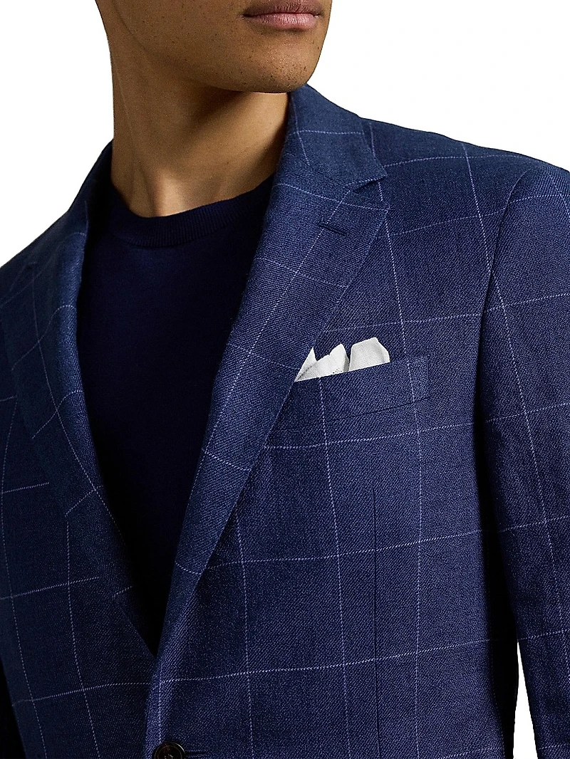 Tailored Windowpane Sport Coat