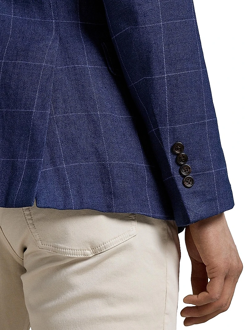 Tailored Windowpane Sport Coat