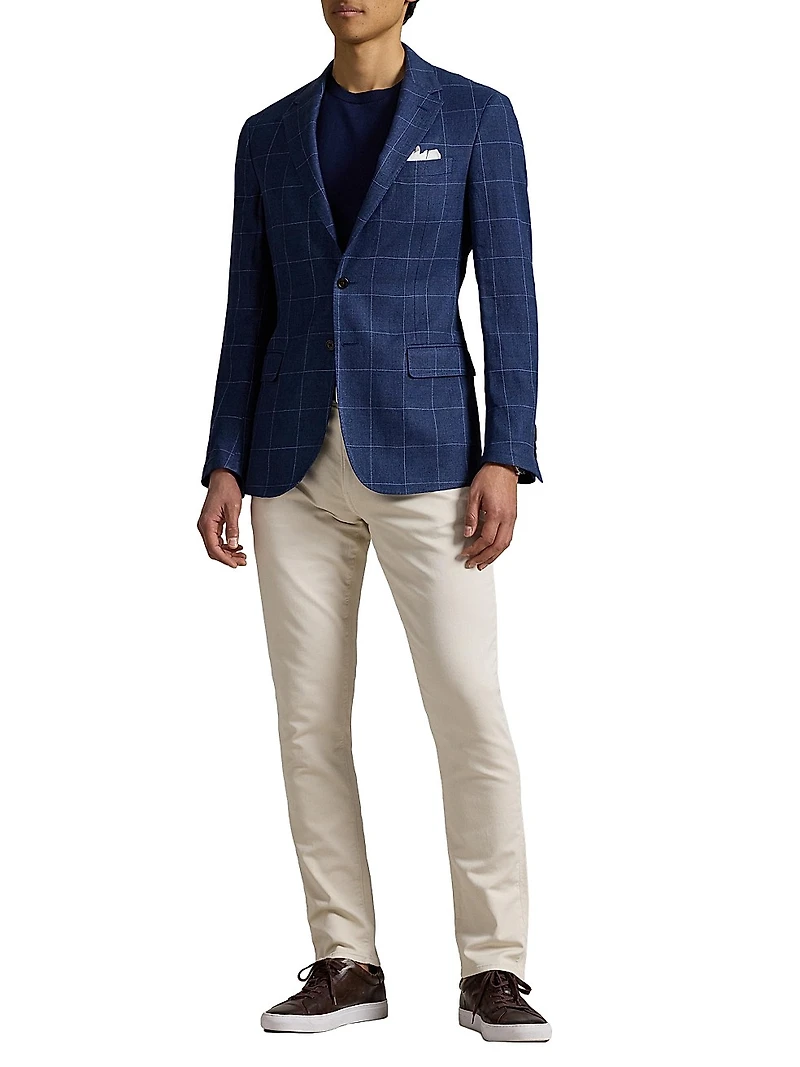 Tailored Windowpane Sport Coat
