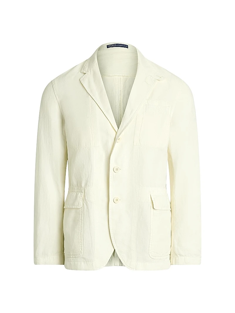 Tailored Slub Cotton-Linen Sportcoat