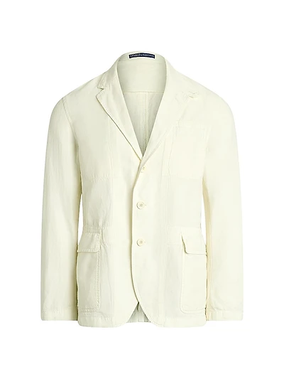 Tailored Slub Cotton-Linen Sportcoat