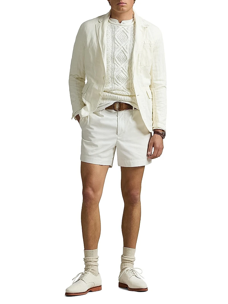Tailored Slub Cotton-Linen Sportcoat