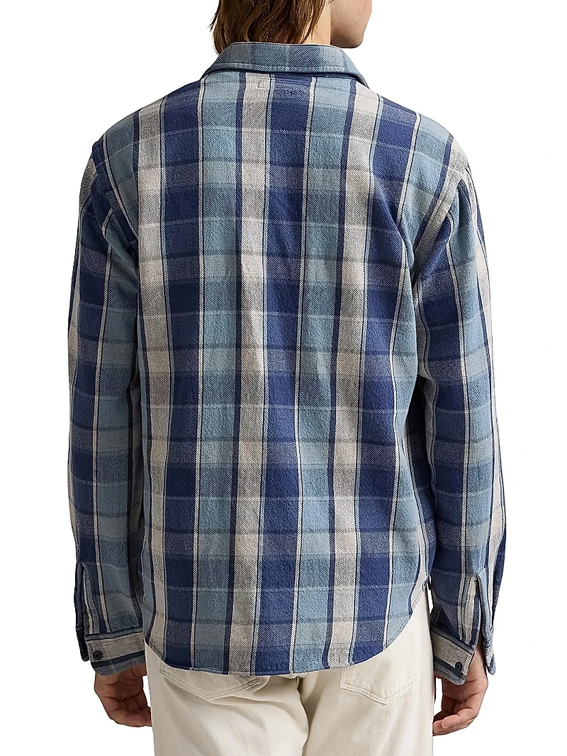 Classic-Fit Plaid Flannel Workshirt