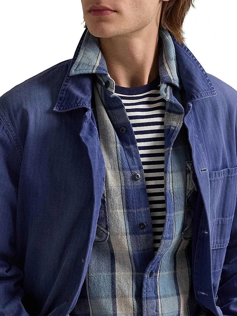 Classic-Fit Plaid Flannel Workshirt