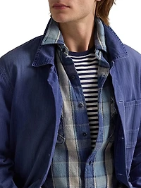 Classic-Fit Plaid Flannel Workshirt