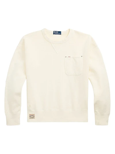 Fleece Pocket Crewneck Sweatshirt