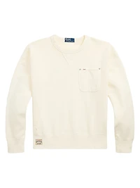Fleece Pocket Crewneck Sweatshirt