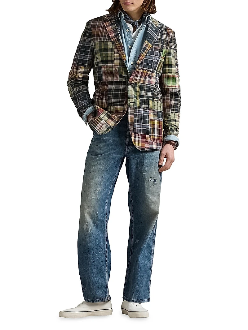 Relaxed-Fit Distressed Carpenter Jeans
