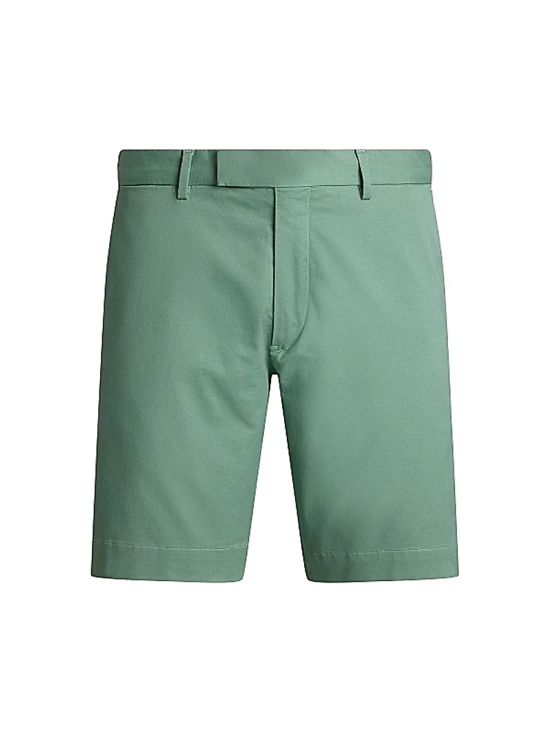 Slim-Fit Flat-Front Shorts