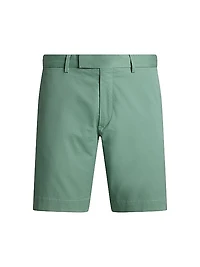Slim-Fit Flat-Front Shorts