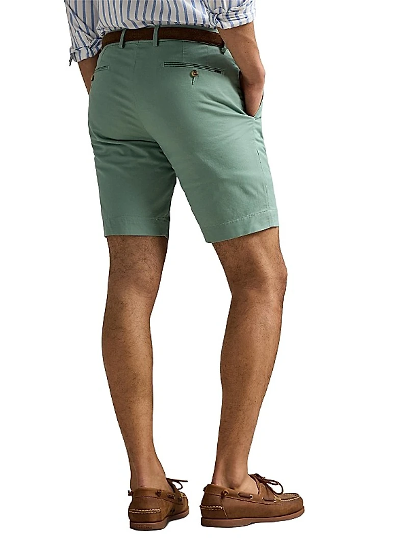 Slim-Fit Flat-Front Shorts