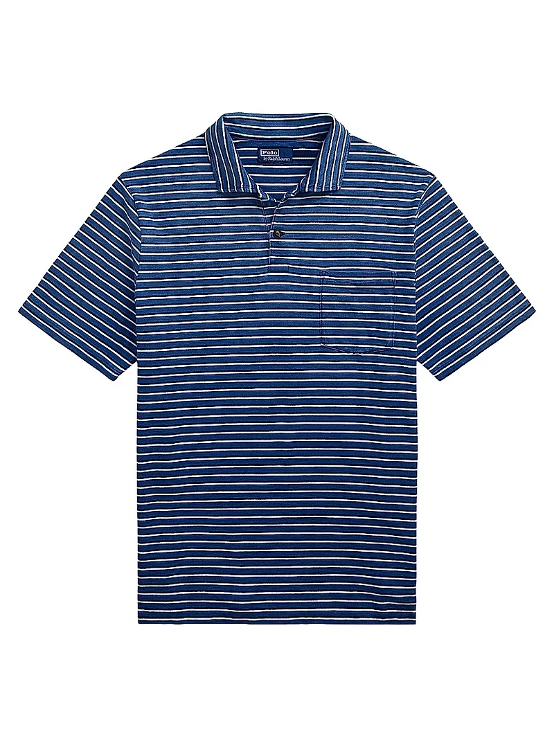 Classic-Fit Striped Jersey Polo Shirt