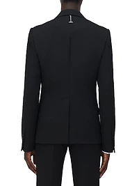 Star Embroidered Wool Sportcoat