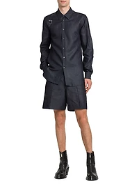 Denim Logo Tape Harness Shirt