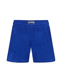 Baby Boy's, Little Boy's & Boy'sTurtle Embroidered Terry Cloth Shorts