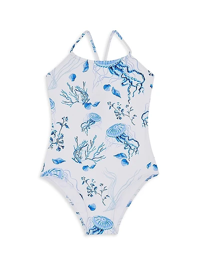 Baby Girl's, Little Girl's & Medusa Shells Swim Suit