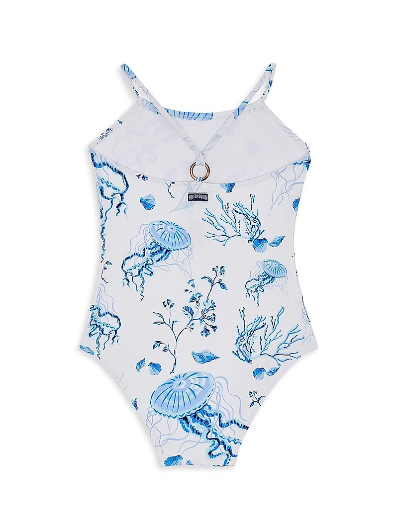 Baby Girl's, Little Girl's & Medusa Shells Swim Suit