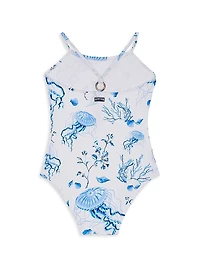 Baby Girl's, Little Girl's & Medusa Shells Swim Suit